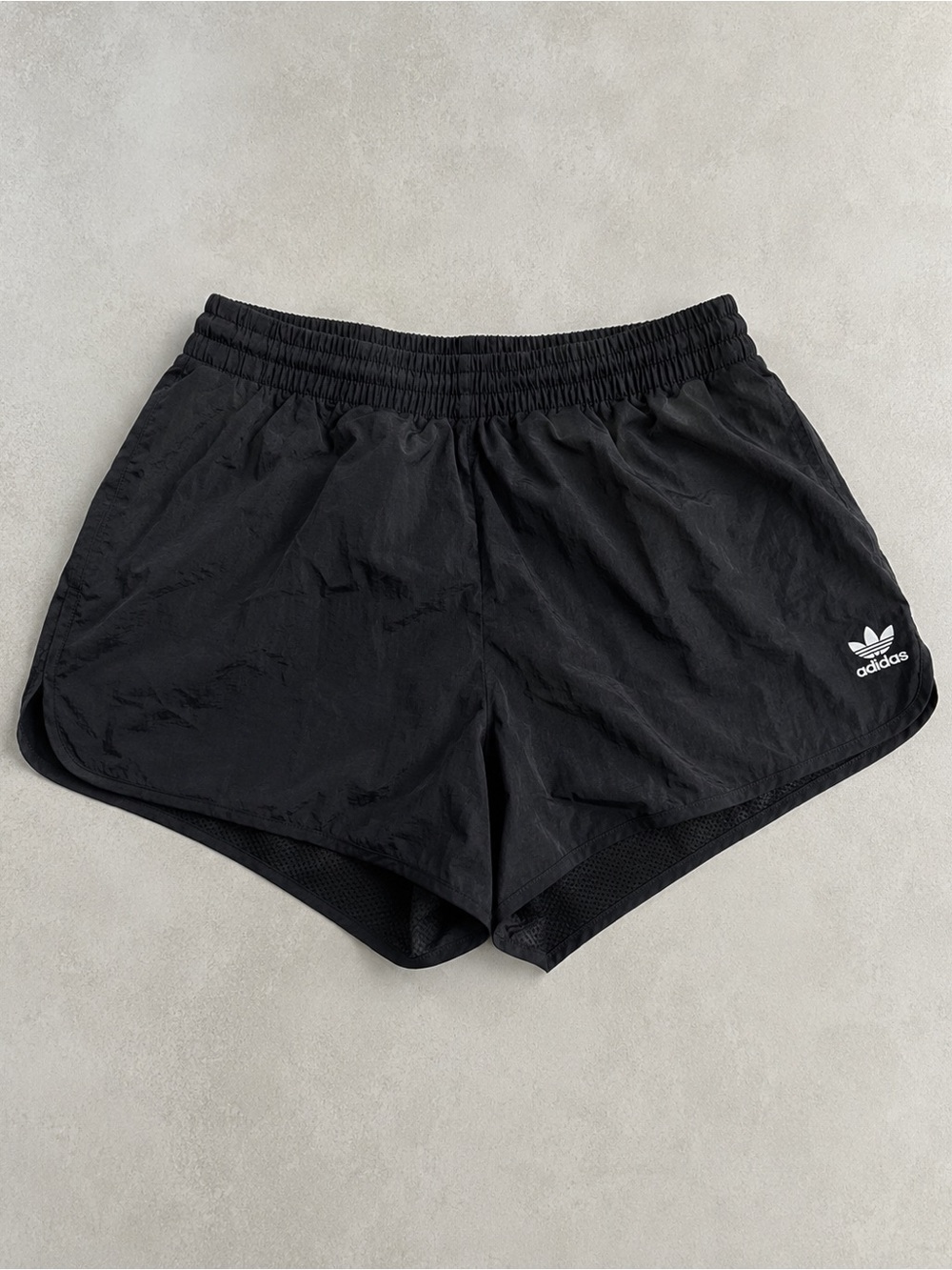 adidas Black Women's Athletic Shorts with Trefoil Logo